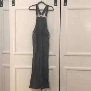 Free People wide leg Overalls
